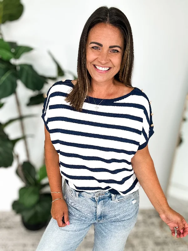 Hooded design Nautical Buttons Top