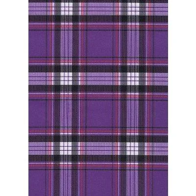 Urban Sense Fixed (Non Elastic) Waist Womens Board Shorts "Casual Friday" Plaid (Purple) * CUSTOM *