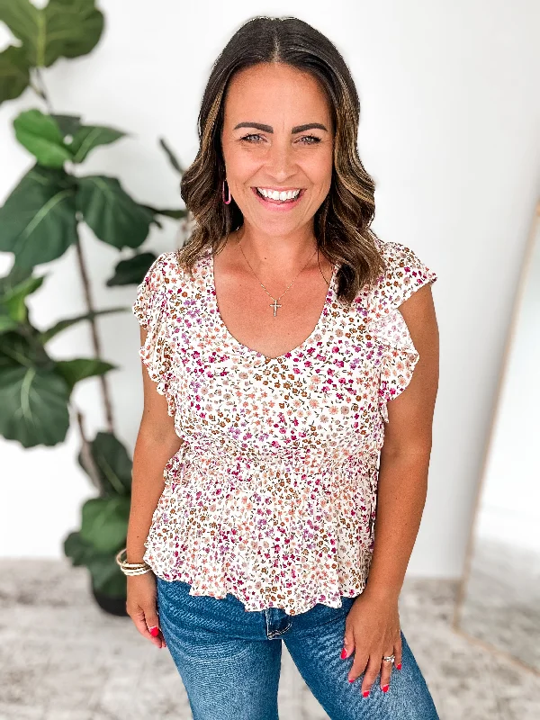 Slim Fit Boho Florals Top