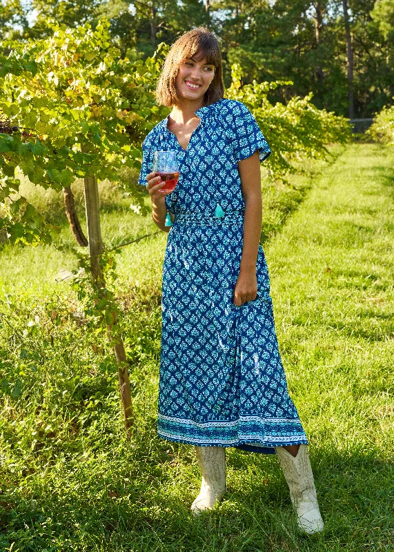 Sweet Girl Kiawah Island Cap Sleeve Maxi Dress
