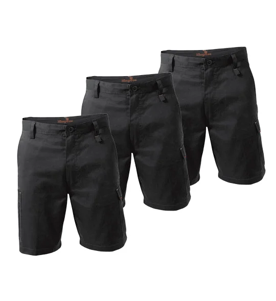 King Gee Workcool 1 Cargo Work Shorts K17800-1 (Pack of 3)