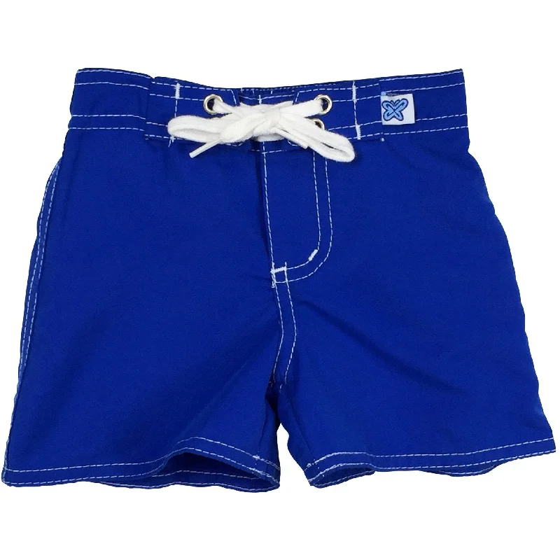 "Lost Weekend" Board Shorts for Little Boys + Girls (Royal)