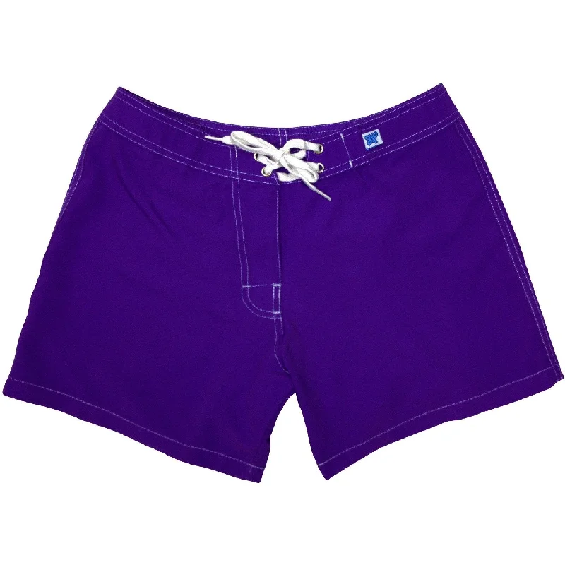 Free And Casual "A Solid Color" Women's (Swim) Board Shorts - Regular Rise / 5" Inseam (Indigo)