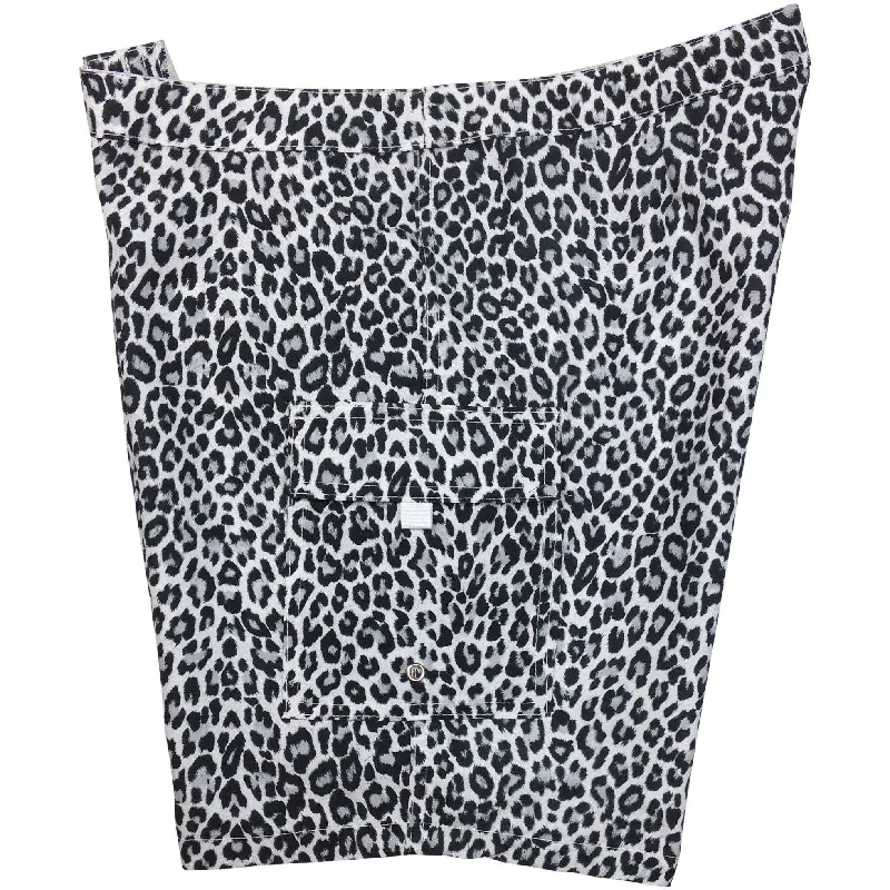 Minimalism Lower Rise NON-Elastic Waist Board Shorts. "Wild Weekend" (Charcoal)  Womens CUSTOM
