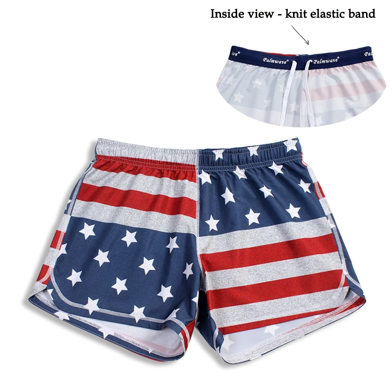 N91-CW9146 (Time honored flag),  Ladies 4-way stretch comfort waist shorts