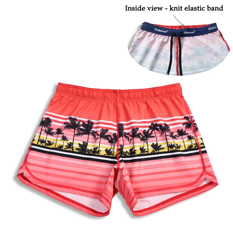 Personalized Clothing N91-CW94089 (Red scenery),  Ladies 4-way stretch comfort waist shorts