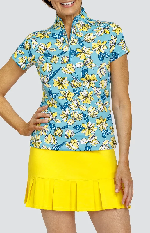 British Style Nivah Top - Dancing Tulips