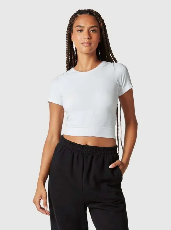 High-quality Fabrics NUX Active Women's Our Favorite Crop Top - White