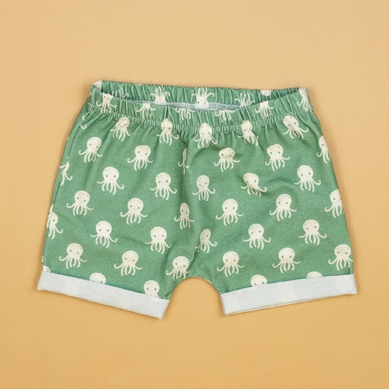 NB only - Octopus Rolled Hem Shorts