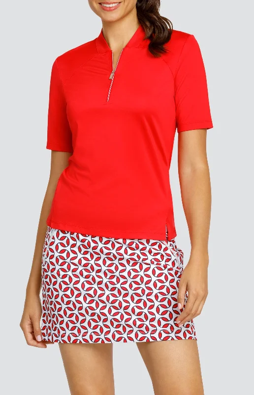 Designer Style Posie Top - Dahlia Red