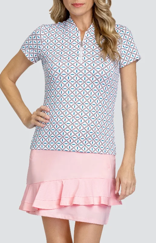 Short Design Rosalia Top - Trellis Geo