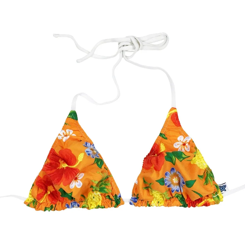 "Sangria" Bikini Top (Orange, Blue, Lime, Black or Yellow)