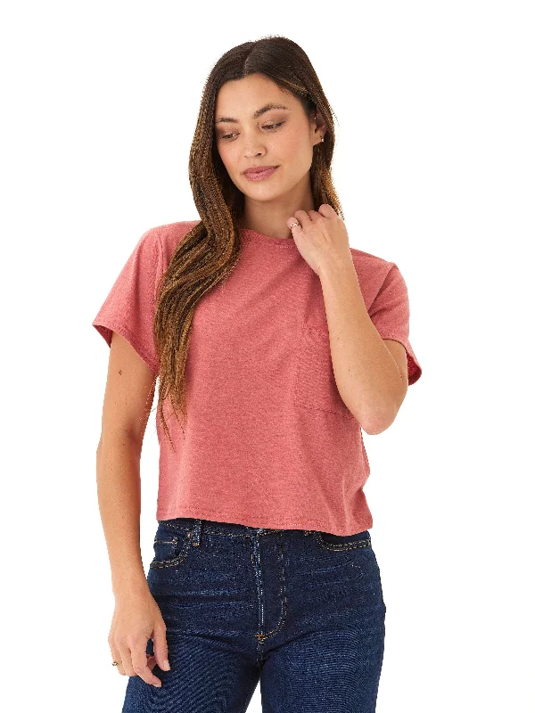 Shelbie Triblend Jersey Pocket Tee