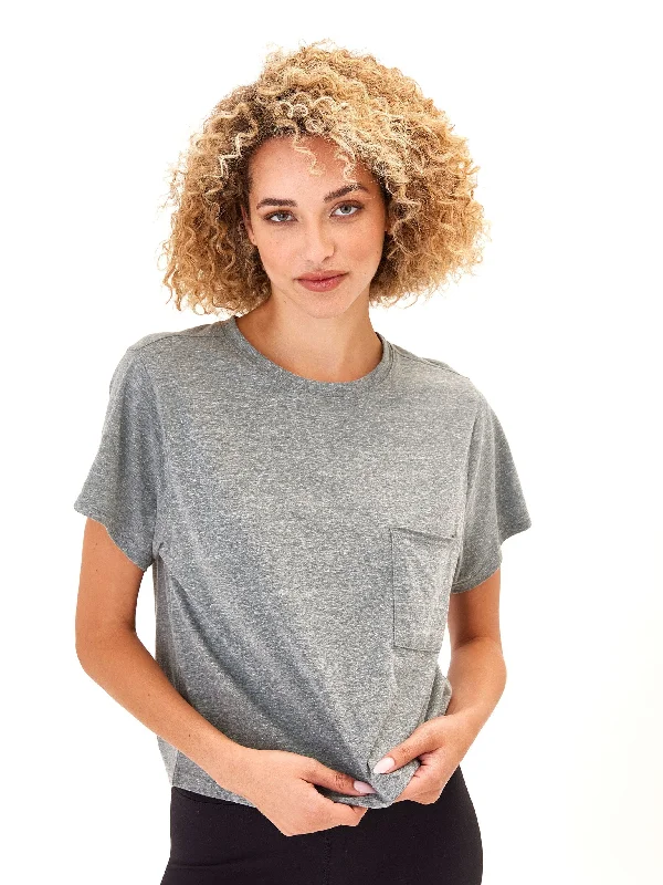 Shelbie Triblend Jersey Pocket Tee