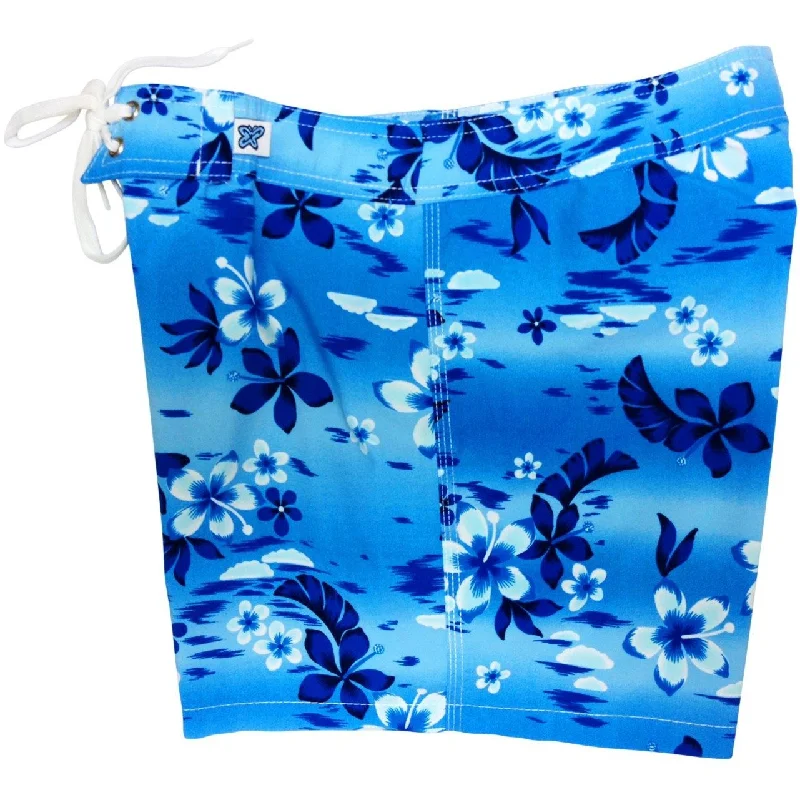 "Soul Salvation" Board Shorts - Regular Rise / 5" Inseam (Blue)