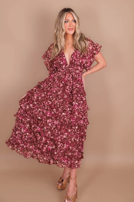 Unique prints Suddenly I See Midi Dress