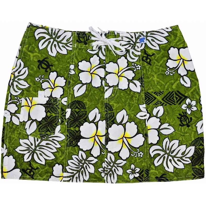 Stretch Design "Tribal Council" Original Style Board Skirt (Olive)