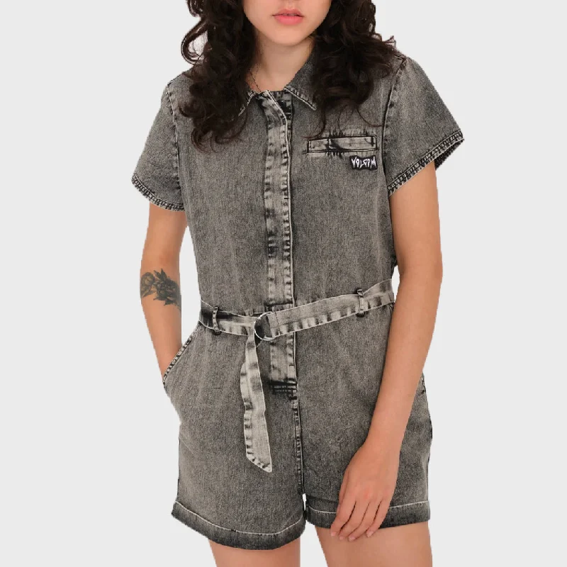 Cute Style Volcom Womens Asphalt Romper - Black